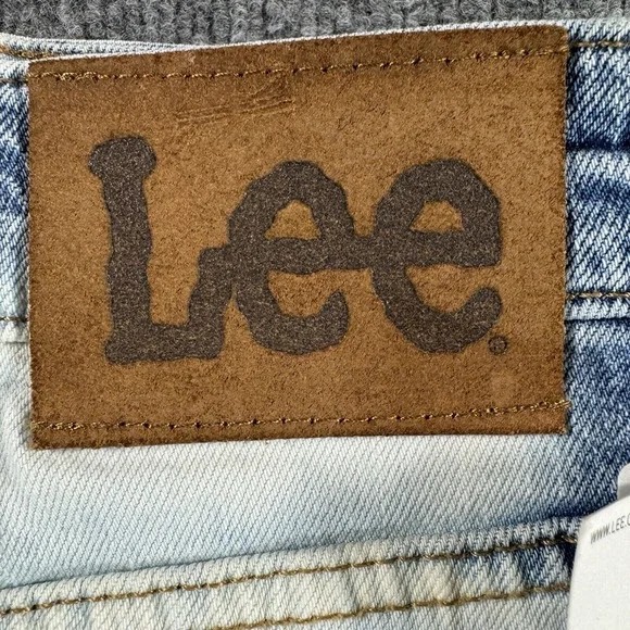 Lee Jeans 36x30 Mens Loose Fit Blue Bleached Wash